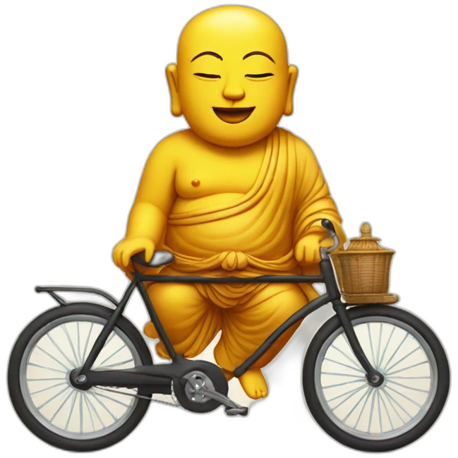 Buddha on a bicycle emoji