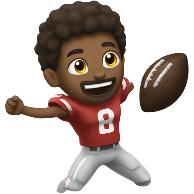 Caleb Williams throwing a football emoji