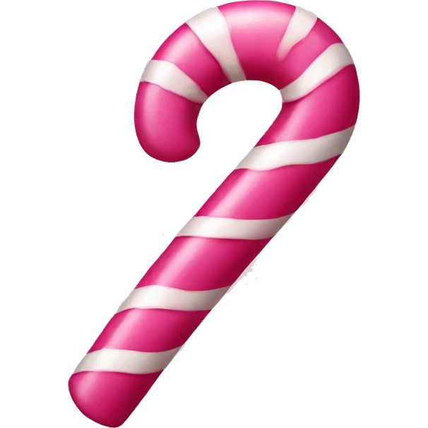 Pink candy cane emoji