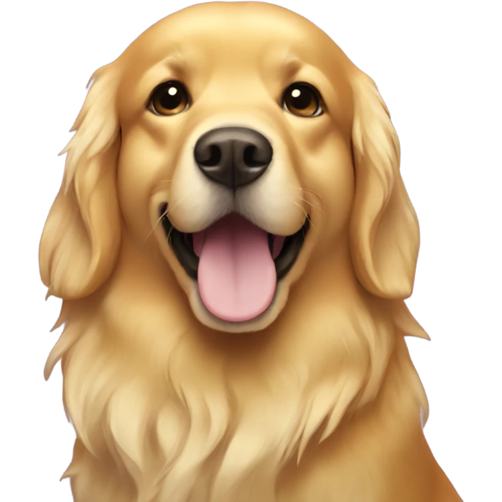 Golden retriever mermaid emoji