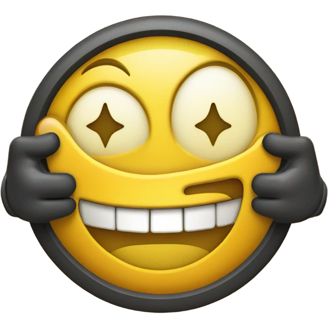 smiling emoji holding a finger gun to its head emoji