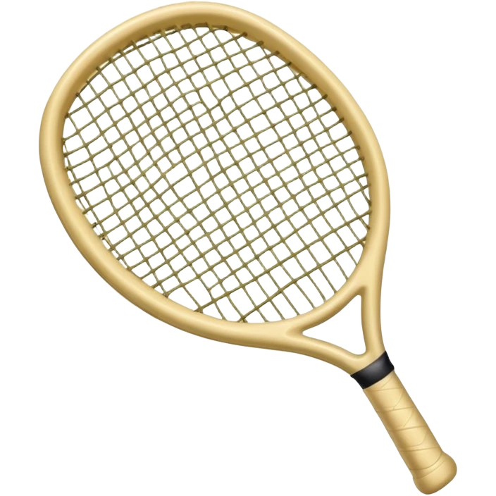 Cream raquetball with raquet emoji