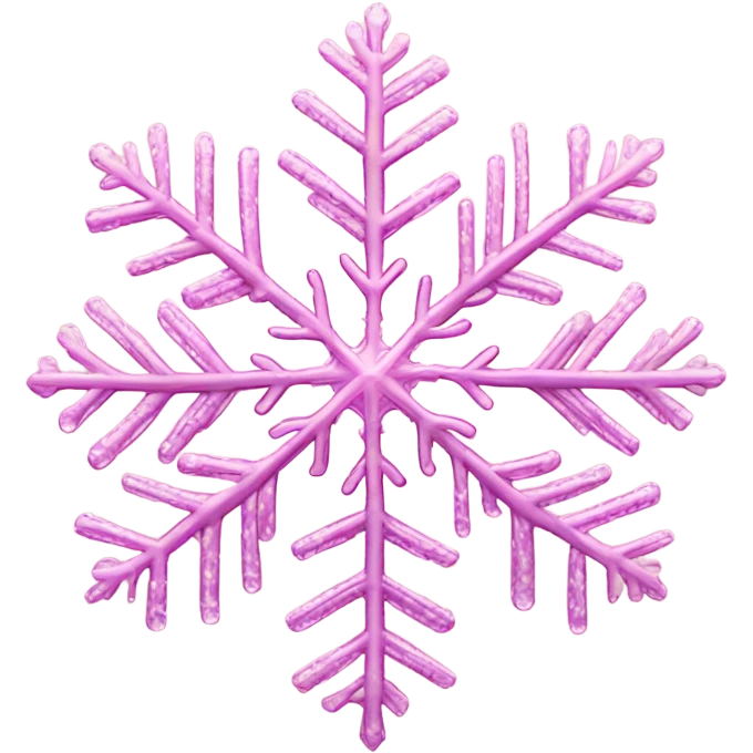 Pink snowflake emoji