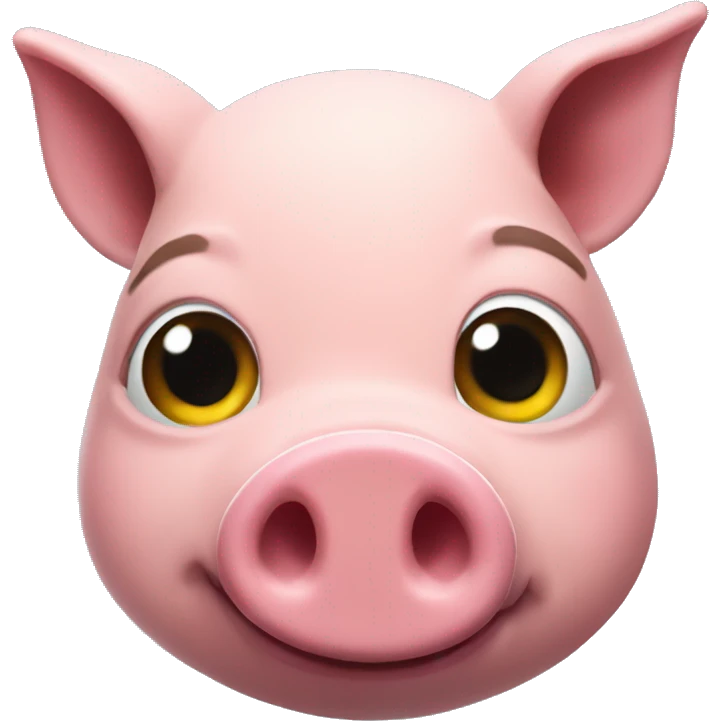 A pig playing fortnite  emoji
