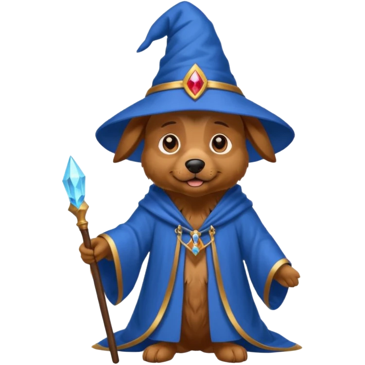 Dog wizard emoji