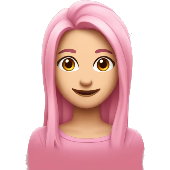 Cara feliz rosa emoji