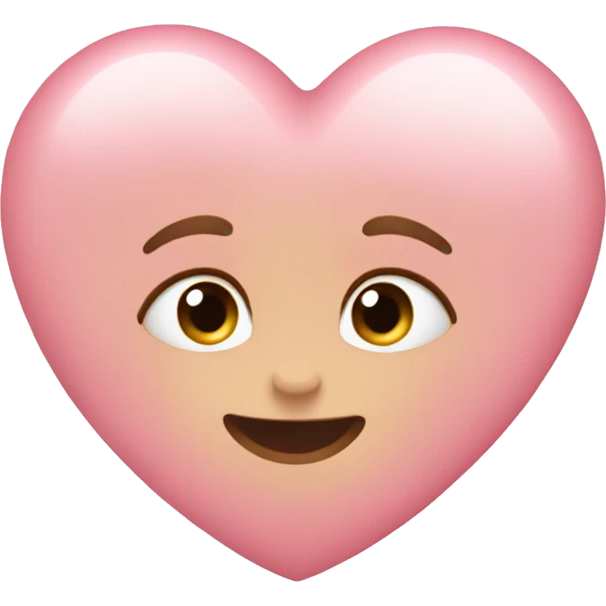 Baby pink heart emoji