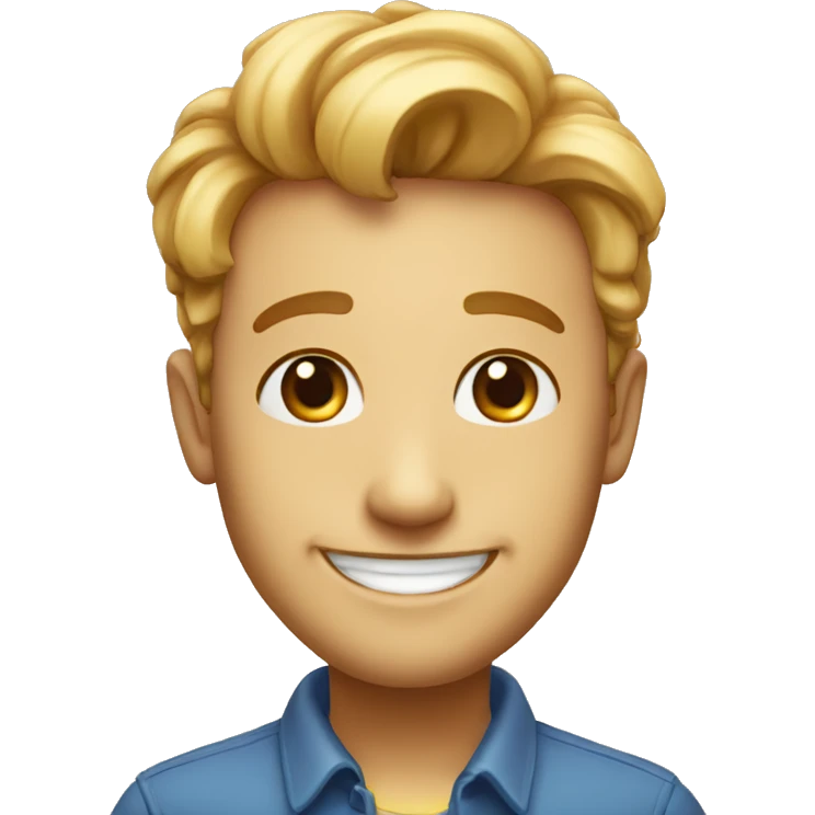 friendly smile from friend Riccardo  emoji