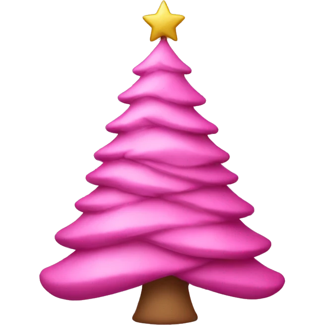 pink christmas tree emoji