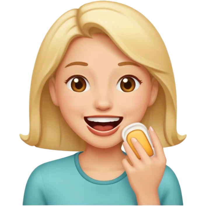 woman burping emoji