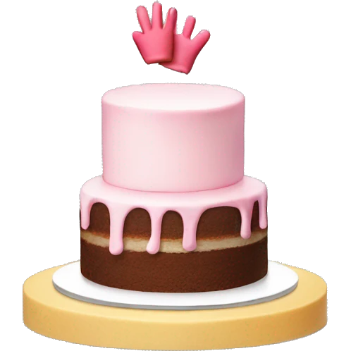 Cake and glove  emoji