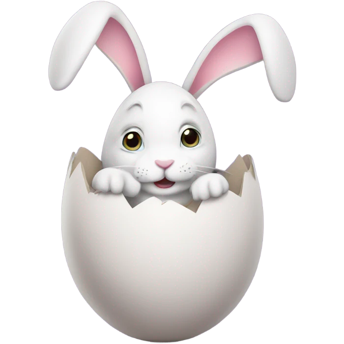 easter egg with a bunny all in Easter theme emoji