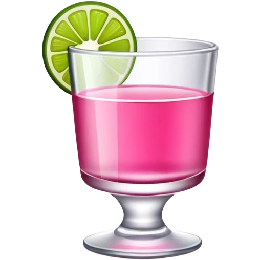 pink tequila shot emoji
