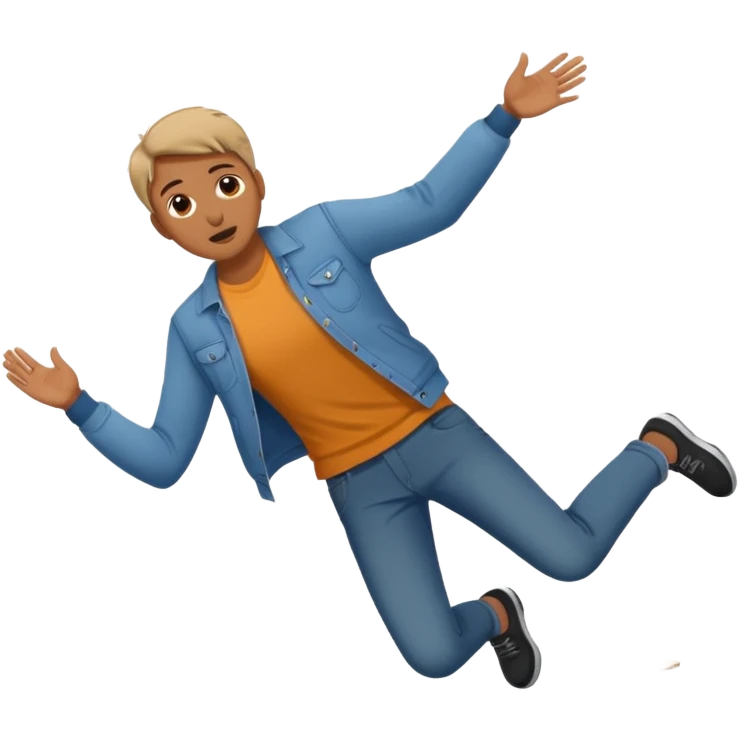 Falling on the floor emoji