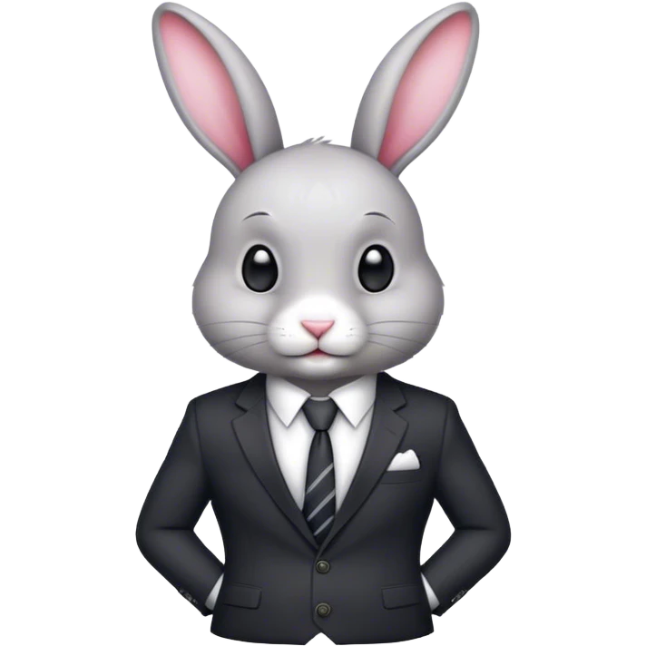 Bunny doing business emoji