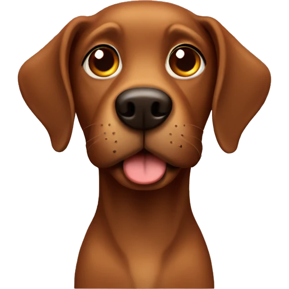 brown dog emoji