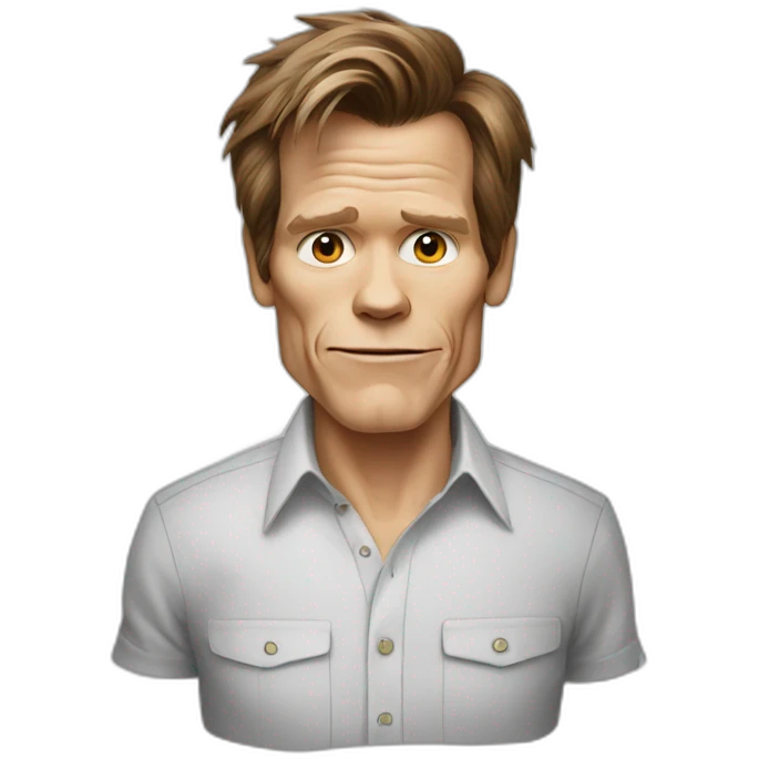 kevin-bacon cartoon wearing shirt emoji