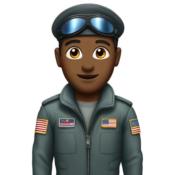 Jet fighter pilot emoji
