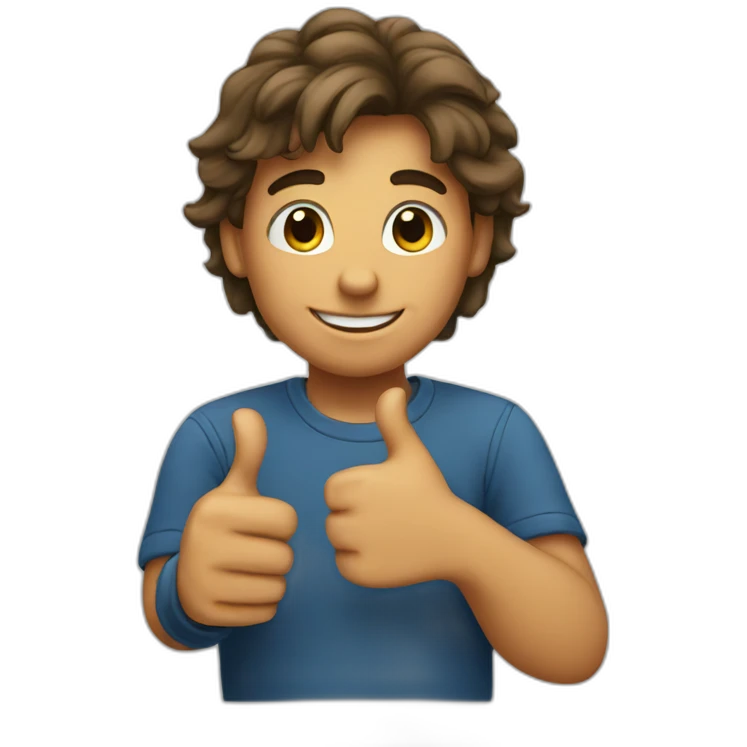 Boy thumbs up emoji