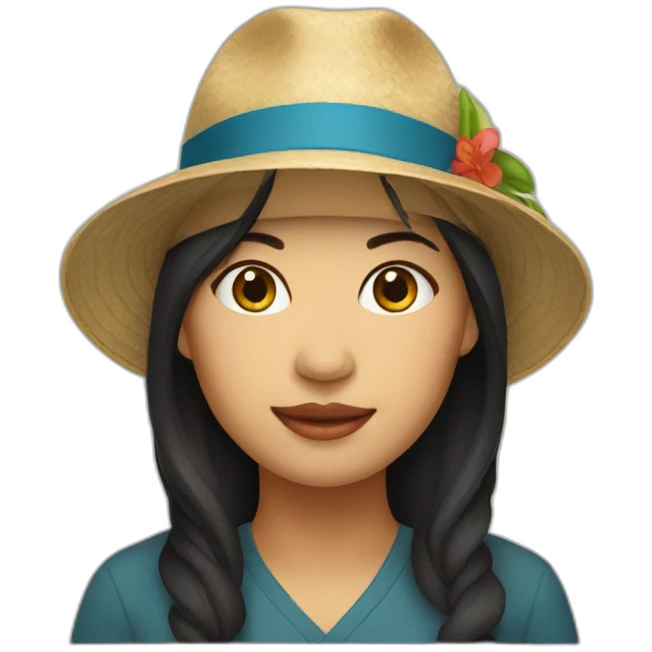 vietnam woman wearing hat emoji