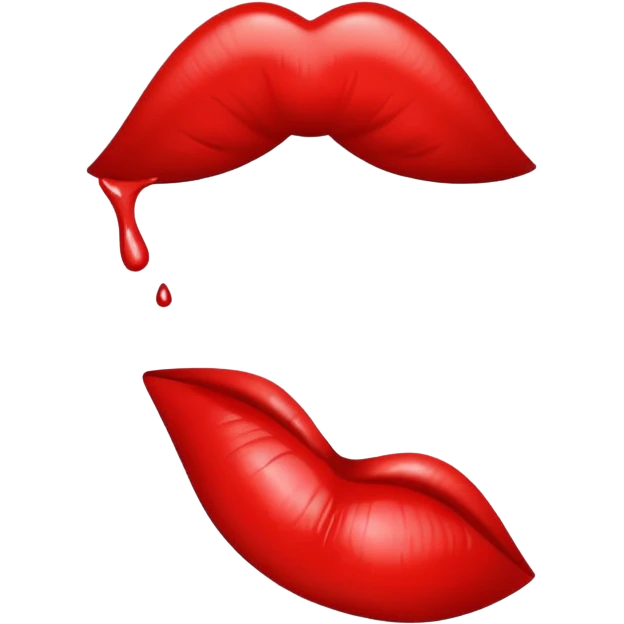 Lipstick mark kiss emoji