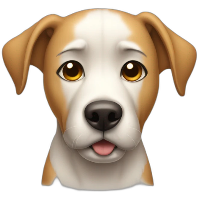 sick dog emoji