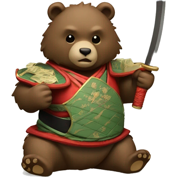 samurai bear poker victory emoji