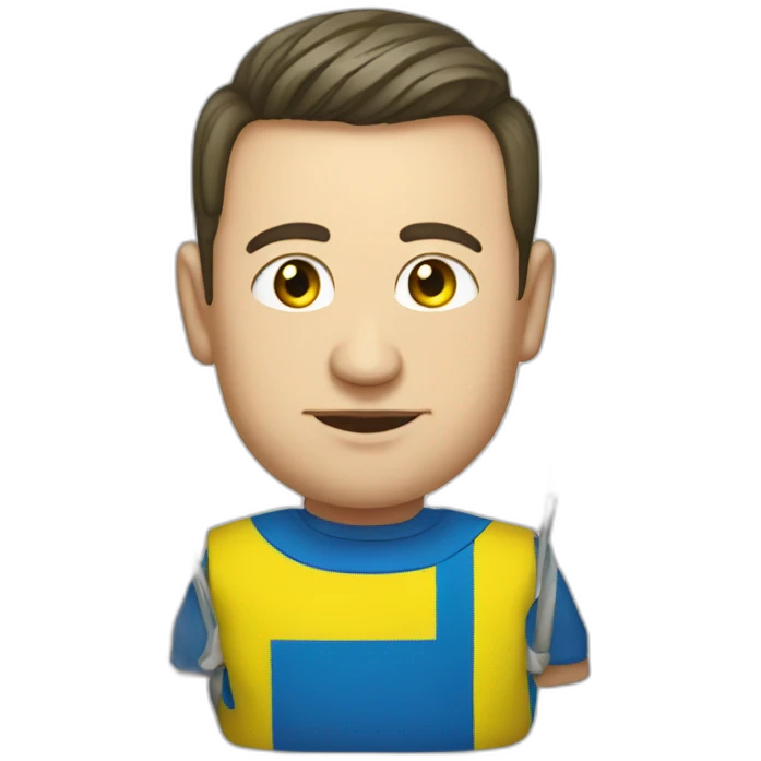 Full weight zelensky with Ukrainian flag emoji