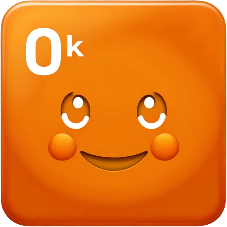 orange square with 'OK' text emoji