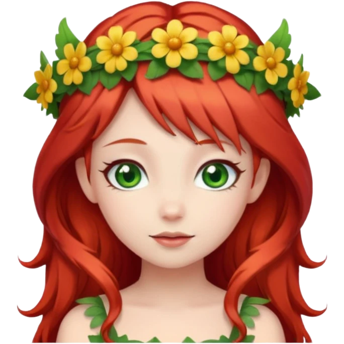 Fairy girl red hair emoji