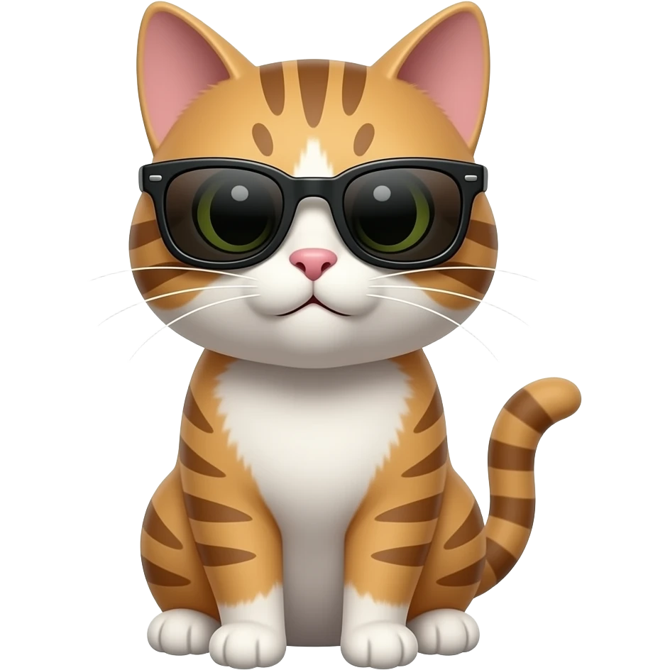 Cat wearing sunglasses emoji