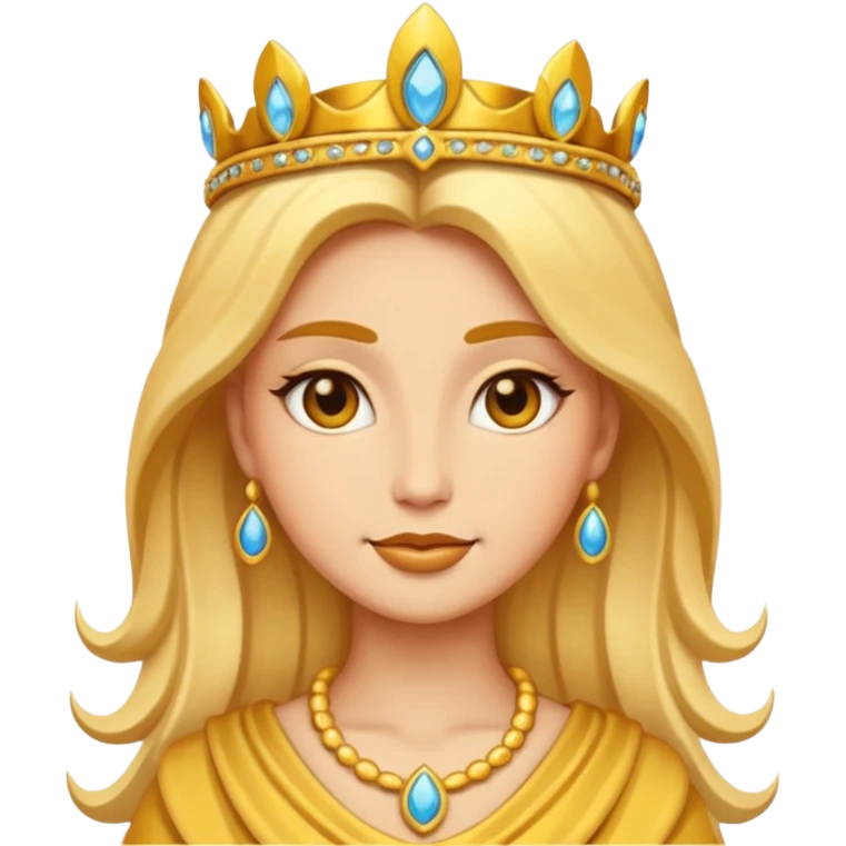 goddess emoji, elegant, radiant, divine, minimal background emoji