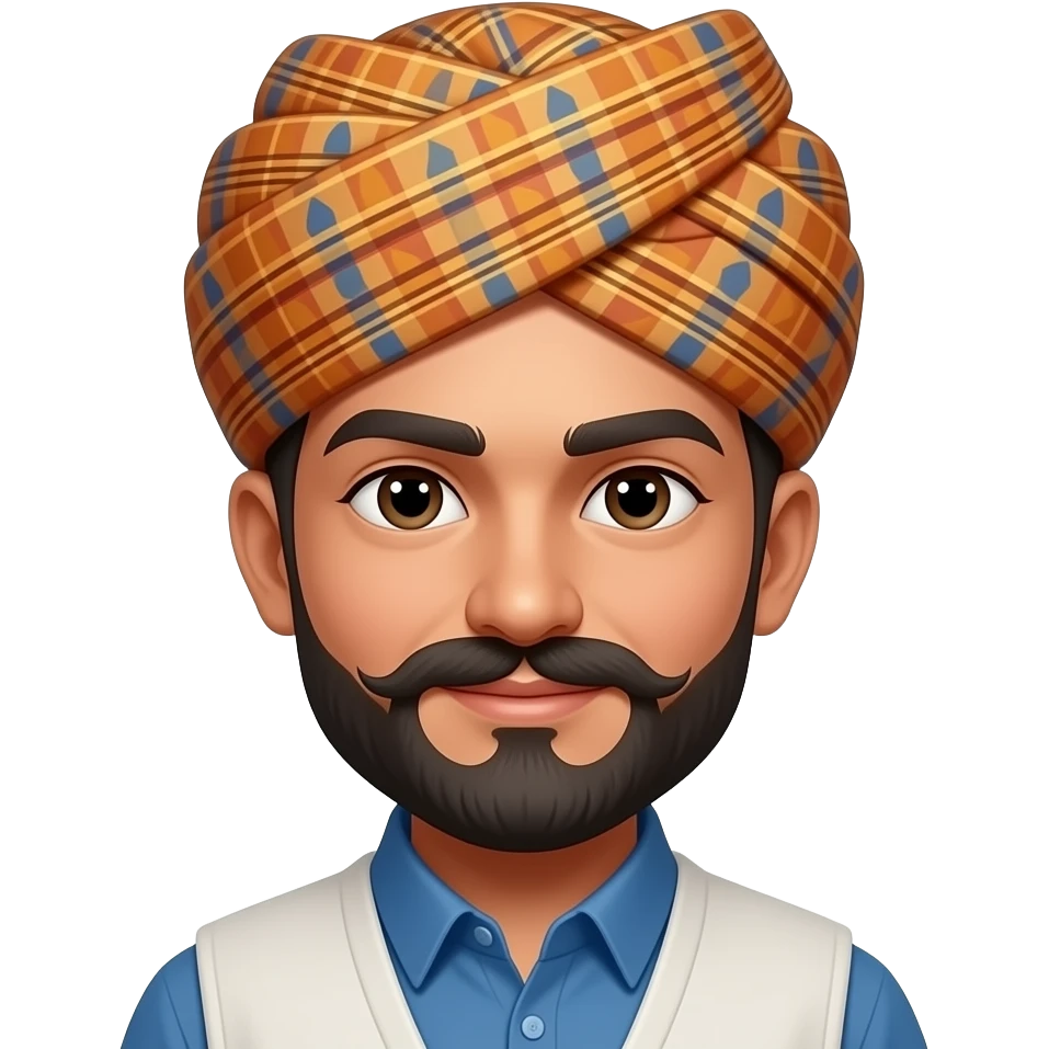 Make this photo with uttrakhandi cap emoji