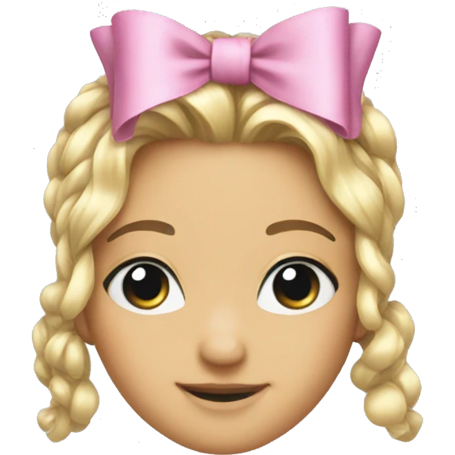 Coquette bow emoji