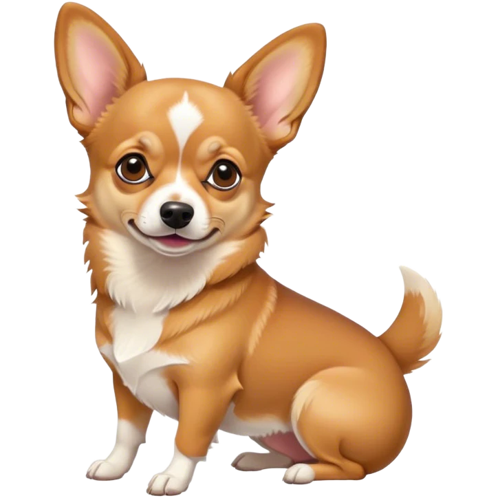 Chihuahua and corgi mixed breed emoji