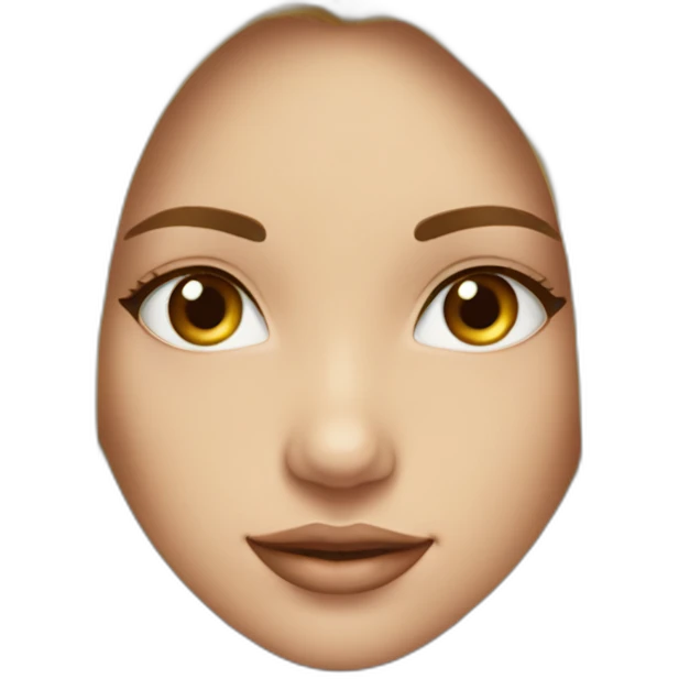 Fille blonde cheveux long lisse yeux marrons  emoji