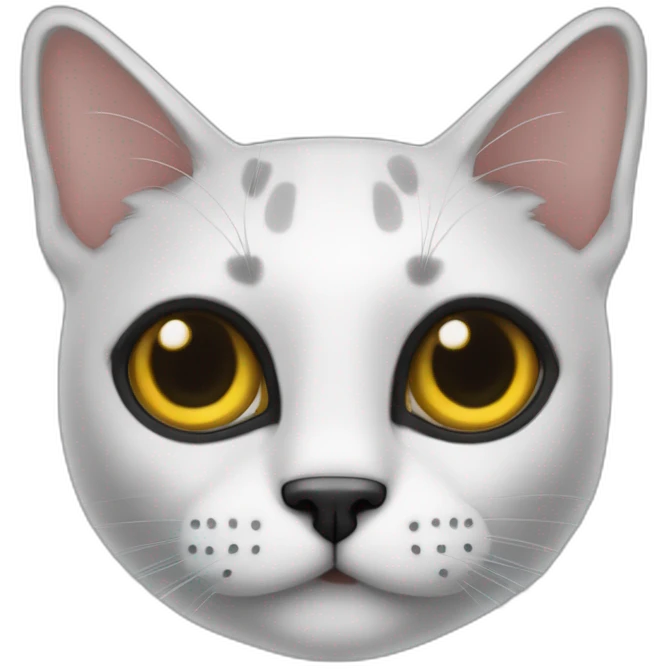 gato negro con ojos grandes, con un letrero diciendo “OK” emoji