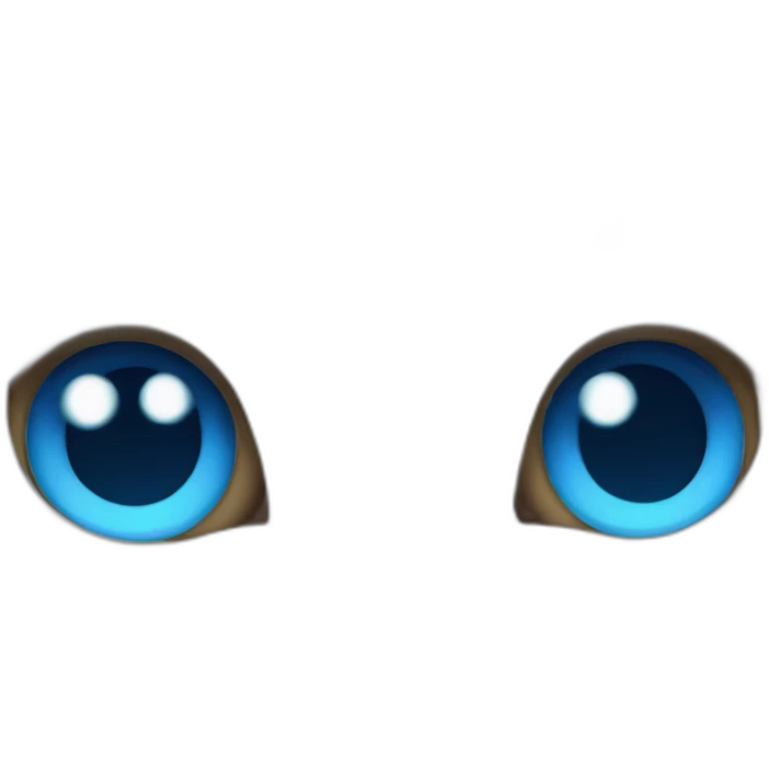 white cat blue eyes emoji
