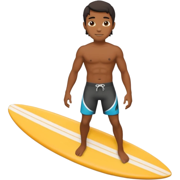 black surfer with surfboard  emoji