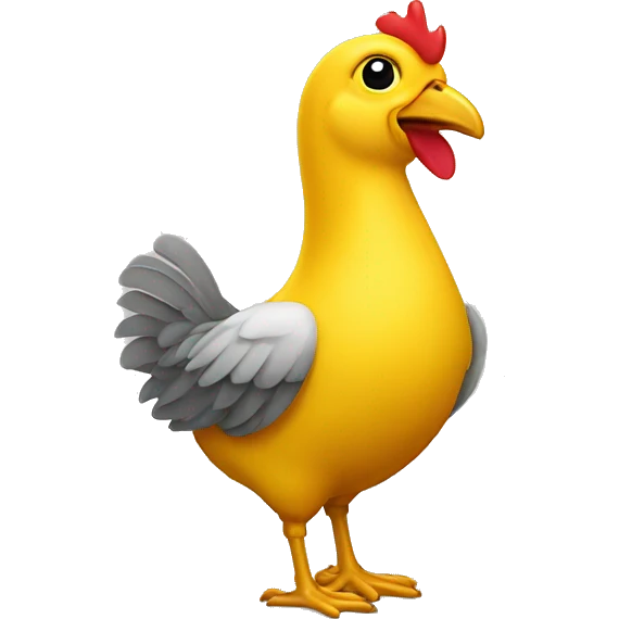 pollito amarillo amoroso emoji