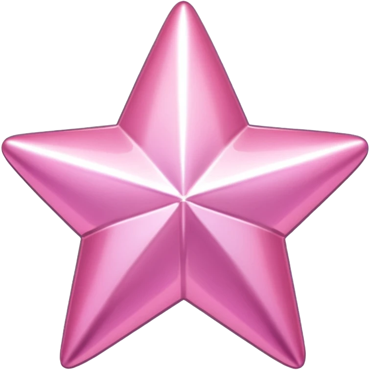 pink metallic star emoji