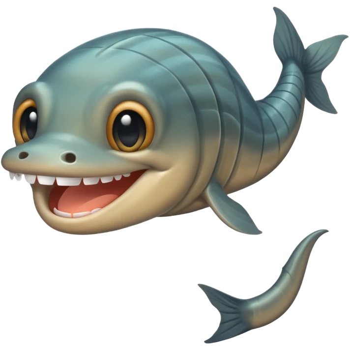 eel with a big grin emoji