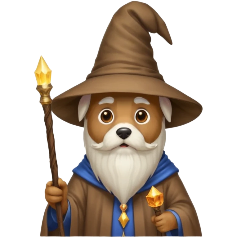 Dog wizard emoji