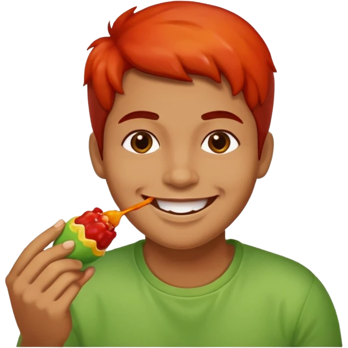 Teorodo con un chamoy emoji