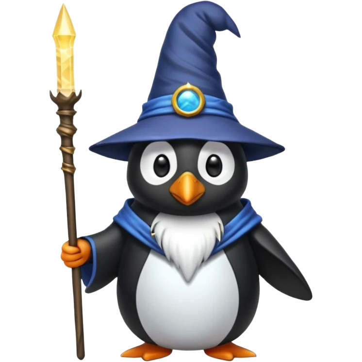 Penguin Wizard emoji