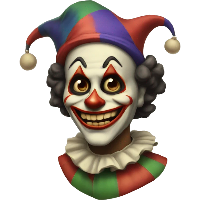 vintage scary jester  emoji