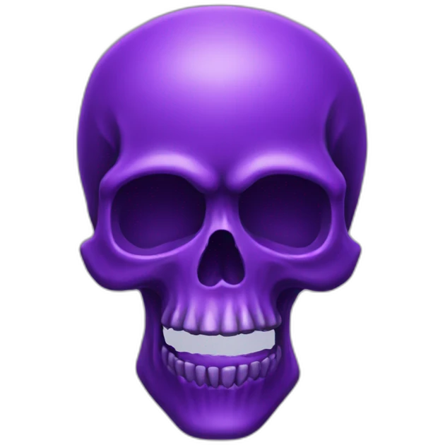 Purple skull emoji  emoji