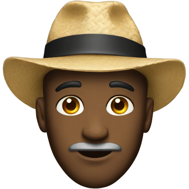 Man wit hat emoji