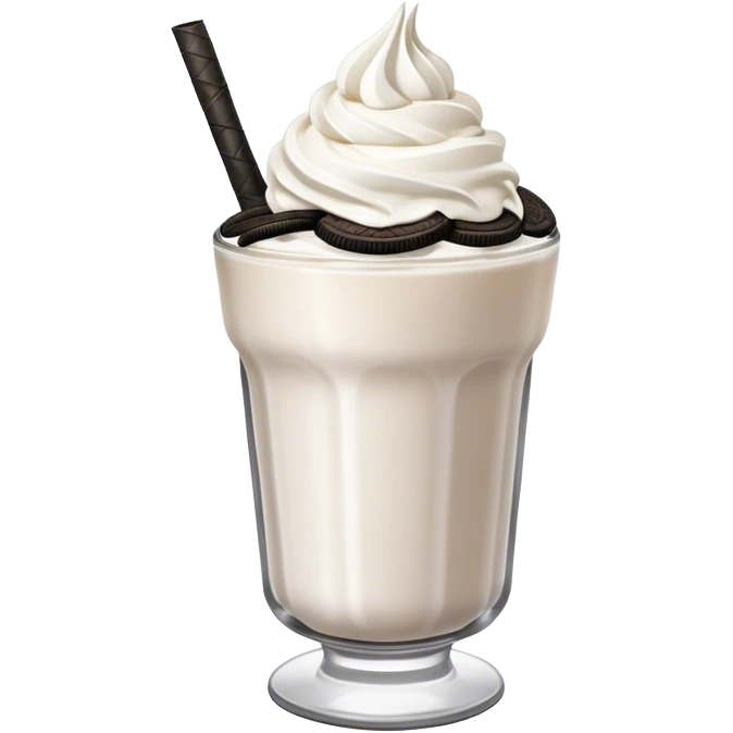 Oreo milkshake emoji