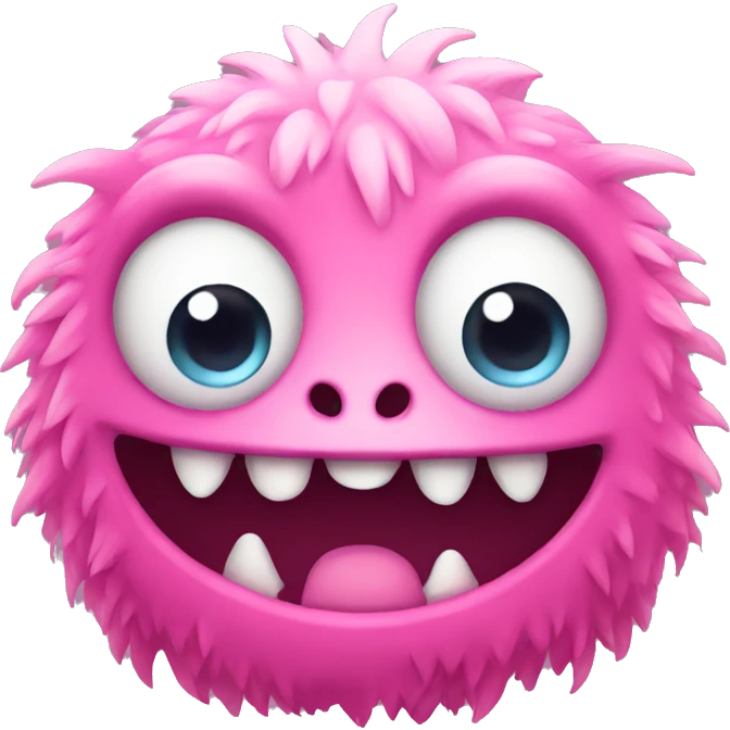 pink cute monster emoji